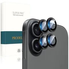 【新品】 PRODELI For iPhone 17 専用 カメラフィルム 2セット 硬度9H キズ防止 アルミ合金製＋AR高透過率 耐衝撃 強化ガラス 防爆裂 気泡ゼロ 高透過率 露出オーバー防止 ケースに干?なし アイフォン 17 用 レンズ 保護フィ 0