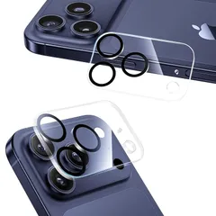 【新品】 NIMASO カメラフィルム iphone 17 Pro Max 対応 カメラ保護 レンズカバー アクリル 9H硬度 全面保護 黒縁あり 露出オーバー防止 強化ガラス 指紋防止 高透過 防塵 貼り付け簡単 いPhone 17 Pro Max 専用 0