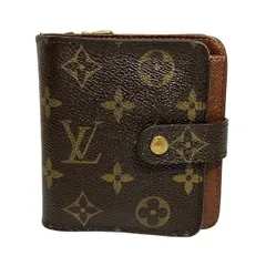 ルイヴィトン　Louis Vuitton　モノグラム　コンパクトジップ　M61667　2つ折り財布　ユニセックス