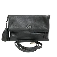 トリーバーチ　レザー　2way　バッグ　フリンジ付き　クラッチバッグ　ショルダーバッグ　レディース　美品