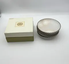 たち吉 　和皿　菊花 楕円皿　5客セット　未使用品
