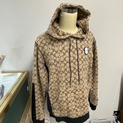 coach グレー フリース フード付きパーカー - メルカリ