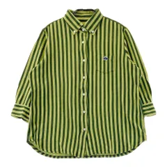 サイズ：2 PEARLY GATES パーリーゲイツ  五分袖シャツ ストライプ柄 グリーン系 [240101606334] ゴルフウェア レディース ストスト
