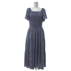 ナイスクラップ NICE CLAUP 美品 ワンピース 袖フリル F パープル 紫 ドット柄 水玉 /IU