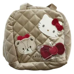 ブリルミー BRILMY ハローキティ コラボ ズボラに優しいコスメポーチ ベロア ベージュ ポップアップストア限定カラー