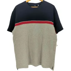ギャップ Gap 90s~00s 紺タグ チェストボーダー クルーネック半袖Tシャツ メンズ JPN：M 