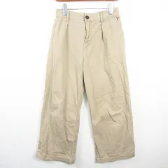 センスオブプレイス バイ アーバンリサーチ Sense of Place by Urban Research ワイドパンツ 綿 M ベージュ kz14053
