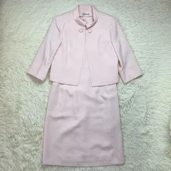 美品 Bluebell ブルーベル セットアップ ジャケット ワンピース サイズ9AR フォーマル ピンク 肩パット チェックデザイン 入学式 入園式 春夏