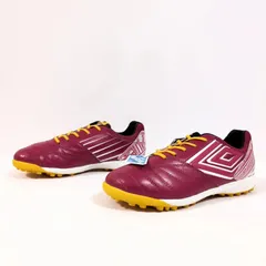 新品タグ付き◎未使用品◎【umbro】アンブロ ジュニア サッカー トレーニング シューズ アクセレイター TR JR WIDE UF4FCST2J WROR スポーツ ロゴ ライン かっこいい キッズ 赤 レッド 22.5cm /M40881HH