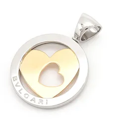 ブルガリ ペンダント メンズ レディース トンド ハート ペンダントトップ イエローゴールド SS 750YG BVLGARI 中古のサムネイル