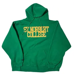 ジャンスポーツ パーカー グリーン CHM カレッジロゴ 2XL スウェット レディース ユニセックス メンズ 古着 長袖