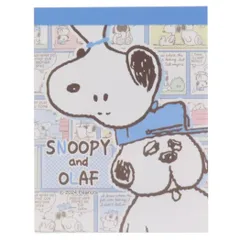 スヌーピー メモ帳 ミニメモ 100枚 SNOOPY PEANUTS Comic blue 用紙 文具 可愛い ステーショナリー キャラクター グッズ