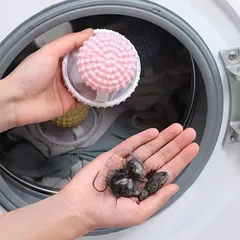 1個 多目的洗濯ボール - 髪と糸くずキャッチャー、衣類の洗浄とケア、洗濯機の必須アクセサリー
