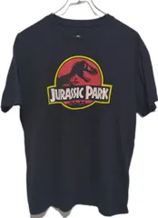 ジュラシックパーク 半袖Tシャツ　古着　黒　L　ムービーT 映画 恐竜