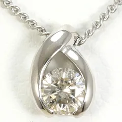 PT900　PT850　ネックレス　necklace　ダイヤ　0.20　総重量約2.5g　約41cm