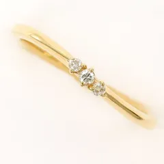 カナル4℃　K10YG　リング　ring　指輪　3号　ダイヤ　総重量約0.8g