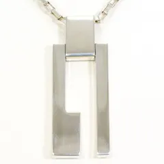 グッチ　Gロゴ　シルバー　ネックレス　necklace　総重量約18.2g　約50cm