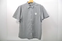 中古 レディース パーリーゲイツ PEARLY GATES 半袖シャツ 1(M) グレー×白 ストライプ