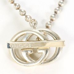 箱保存袋！GUCCI インターロッキング ネックレス No.5950 - メルカリ