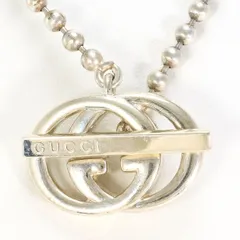 グッチ　インターロッキングG　シルバー　ネックレス　necklace　総重量約20.8g　約43cm