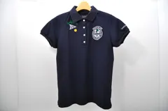 中古 レディース パーリーゲイツ PEARLY GATES 半袖ポロシャツ 0(S) 紺  ネイビー