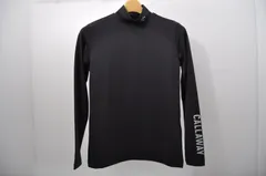 中古 レディース キャロウェイ Callaway 長袖シャツ M 黒  ブラック ハイネックインナー ストレッチ