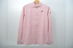 中古 レディース マスターバニーエディション MASTER BUNNY EDITION 長袖シャツ 1(M) 白×ピンク ロゴ総柄