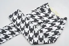 中古 レディース ラウドマウス LOUDMOUTH パンツ S 白×黒 ホワイト×ブラック ロングパンツ 裏起毛 秋冬