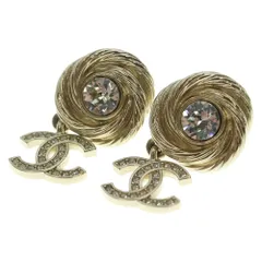 CHANEL (シャネル) ココマーク ロゴ ピアス イヤーアクセサリー シャンパンゴールド