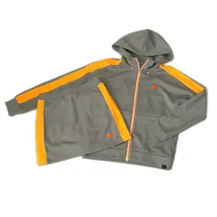 中古 レディース ニューバランスゴルフ New Balance golf セットアップ  ブルゾン0(S) スカート1(M) グレー 《訳あり上下サイズ違い》 春秋