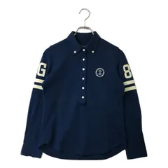 中古 レディース パーリーゲイツ PEARLY GATES 長袖ポロシャツ 0(S) 紺  ネイビー ボタンダウン