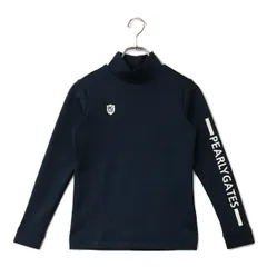 中古 レディース パーリーゲイツ PEARLY GATES 長袖シャツ 0(S) 紺 ハイネックカットソー