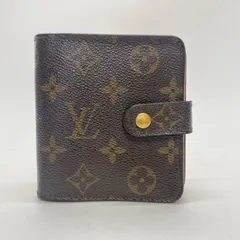 3083 LOUIS VUITTON ルイヴィトン モノグラム 折り財布 コンパクトジップ ラウンドファスナー