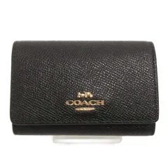 コーチ COACH キーケース 4連 ロゴ 黒 ブラック 小物