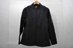 中古 メンズ フットジョイ FootJoy ブルゾン XL 黒 ブラック 長袖フルジップ 裏起毛 シンプル