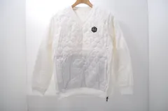 中古 メンズ トヴホ tovho ジャケット 3(L) 白 長袖Vネックプルオーバー リバーシブル 4WAY 中綿入り