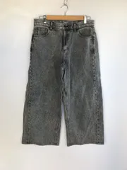 GU ローライズバギージーンズ レディース XL グレー 4081202601120019