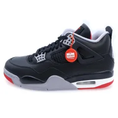 NIKE (ナイキ) AIR JORDAN 4 RETRO BRED REIMAGINED エアジョーダン レトロ ブレッドリイマジンド ハイカットスニーカー ブラック/レッド US9.5/27.5cm FV5029-006