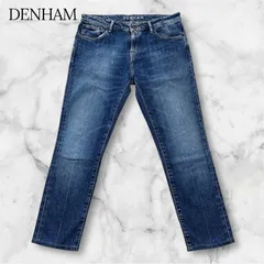 DENHAM デンハム POINT OBC ガールフレンド キャロットフィット デニム ジーンズ レディース 大きいサイズ W29 80cm LL/XL ブルー POINT OBC CARROT FIT ストレッチ テーパード ストレート 革パッチ B0695のサムネイル