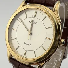 SEIKO 5E31-7A40 セイコー DOLCE ドルチェ　クォーツ　メンズ　腕時計 稼働品 電池交換済【P321】
