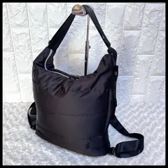 ルートート 2way リュック トートバッグ キルティング ブラック 黒