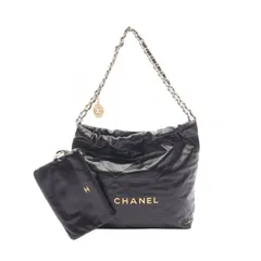 シャネル CHANEL ショルダーバッグ マトラッセ シャネル22 スモール AS3260 ブラック レザー CHANEL22 マトラッセ チェーンショルダー レディース Used Aのサムネイル
