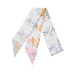 エルメス HERMES スカーフ ツイリー HERMES PARADE シルク ツイリー レディース Used A