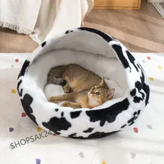 猫 犬 ベッド　ペットベッド ふわふわ　暖か もこもこ　キャット　ペット ペットハウス　滑り止め　クッション マット柔らかい　秋冬　ブラ