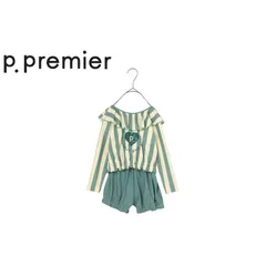 【SALE】【40%OFF】p.premier ／ ピードットプルミエ 子供服　【リンク】ラッシュガードいらずのフリル衿セパレート水着　女の子　2025SS