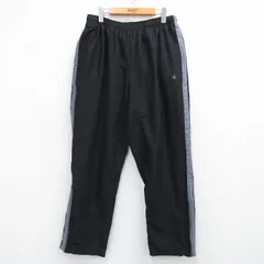 W34/古着 チャンピオン Champion ジャージ パンツ メンズ 90年代 90s ワンポイントロゴ 黒 25nov27