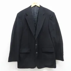 M/古着 ラルフローレン チャップス 長袖 ブランド テーラード ジャケット メンズ 90年代 90s ロング丈 ウール 黒 25nov27