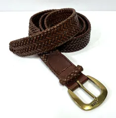 POLO RALPH LAUREN｜ポロ ラルフローレン  編込み レザーベルト