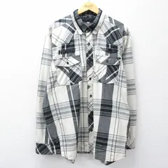 XL/古着 ハーレーダビッドソン 長袖 シャツ メンズ 大きいサイズ ロング丈 黒他 チェック【spe】 25nov27