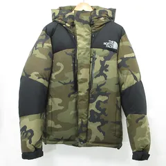 【三重本店】 中古 THE NORTH FACE | ザ・ノースフェイス NOVELTY BALTRO LIGHT ノベルティバルトロライト 総柄ロゴ刺繍ダウンジャケット 迷彩柄 ND91951 カーキグリーン マルチカラー カモ サイズ：L 【92】